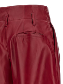 Alberta Ferretti High Waist Pants Red, view 4