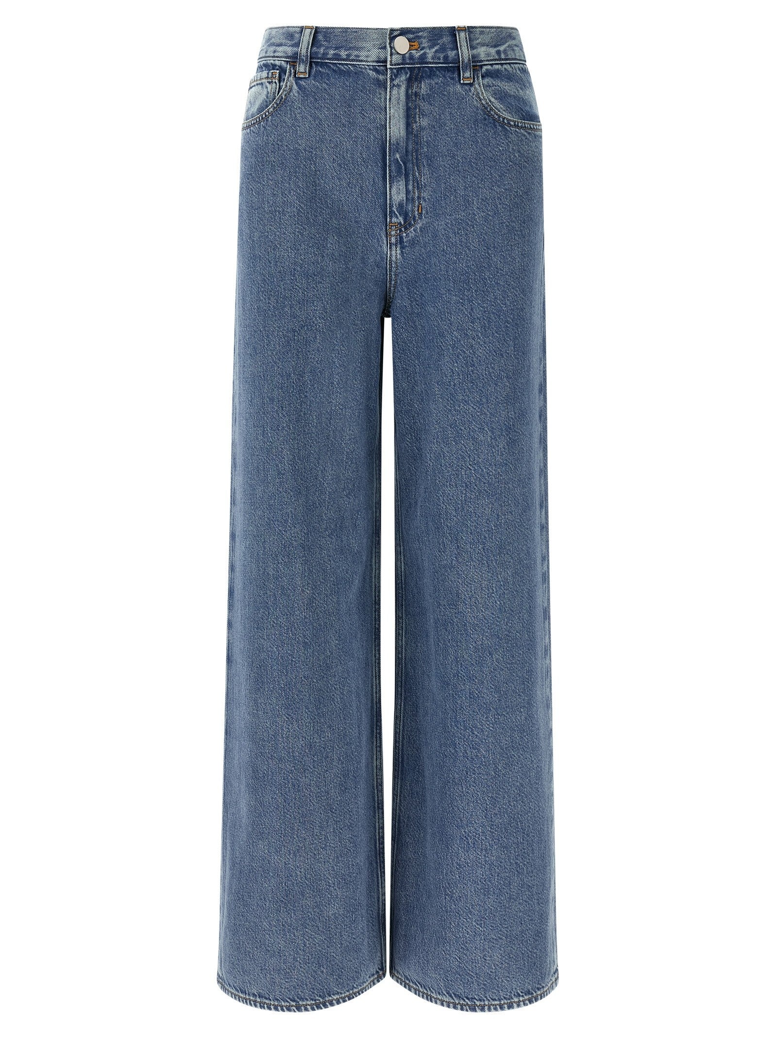 Theory High Waisted Wide Leg Jeans Blue