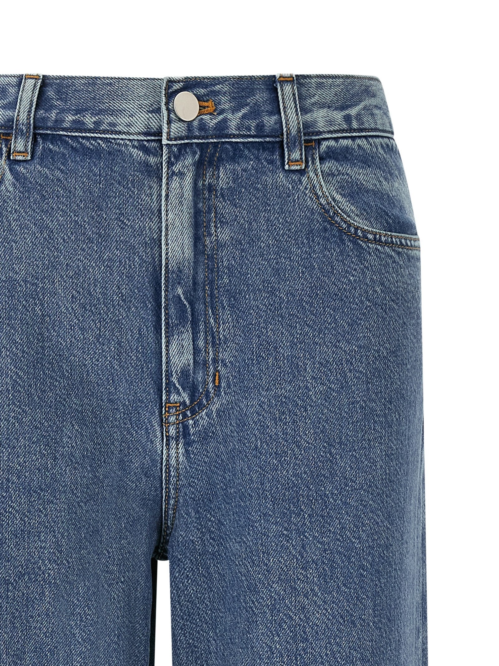 Theory High Waisted Wide Leg Jeans Blue