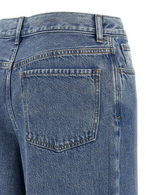Theory High Waisted Wide Leg Jeans Blue