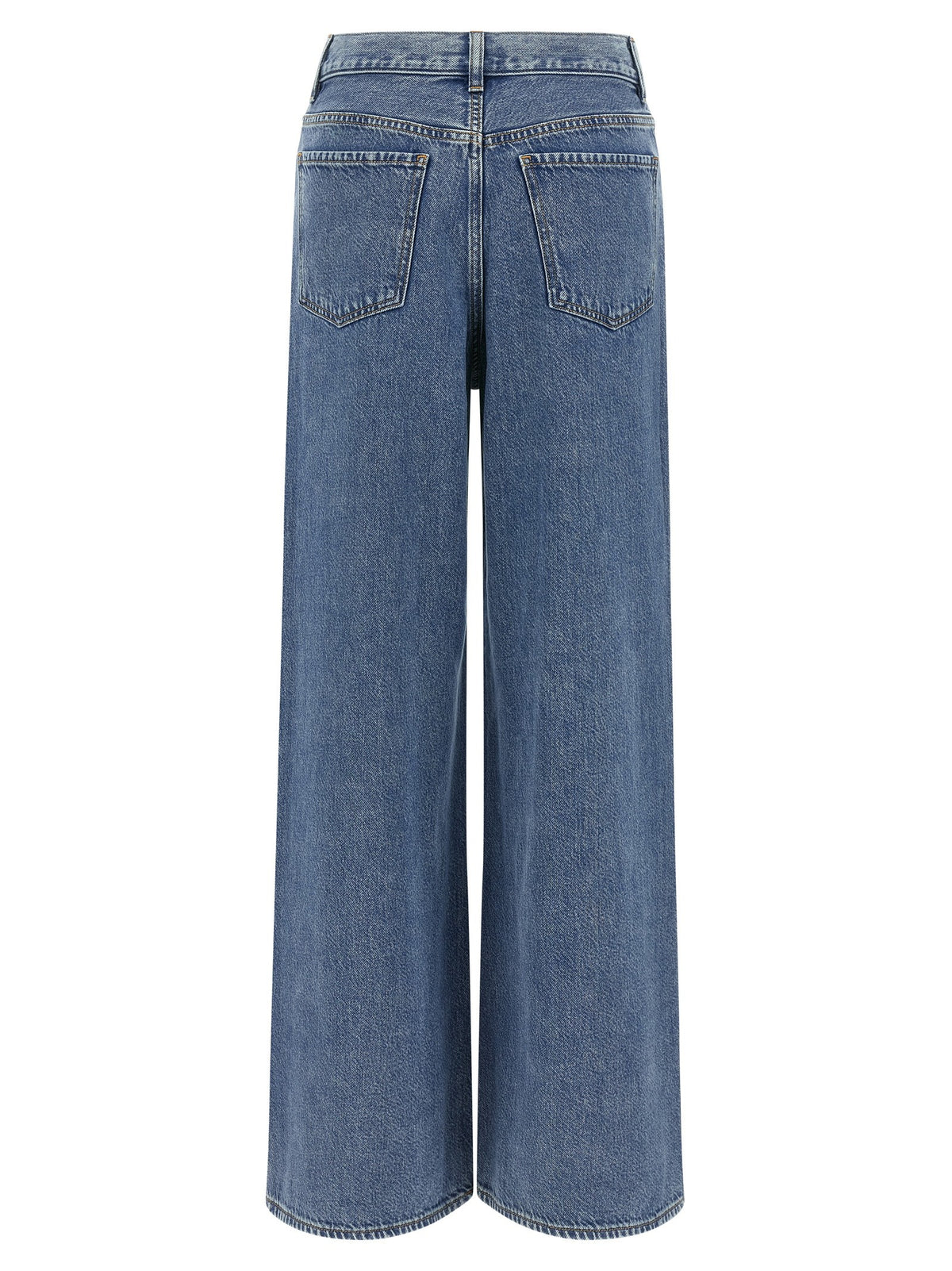 Theory High Waisted Wide Leg Jeans Blue, view 2