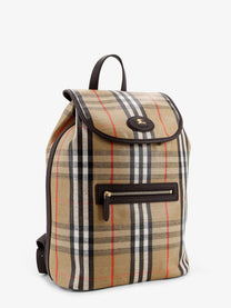 Burberry Men's Highlands Coated Canvas Backpack Beige