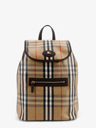 Burberry Men's Highlands Coated Canvas Backpack Beige