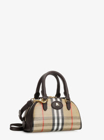 Burberry Women's Highlands Mini Bowling Www Crossbody Bag Beige