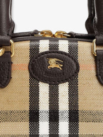 Burberry Women's Highlands Mini Bowling Www Crossbody Bag Beige