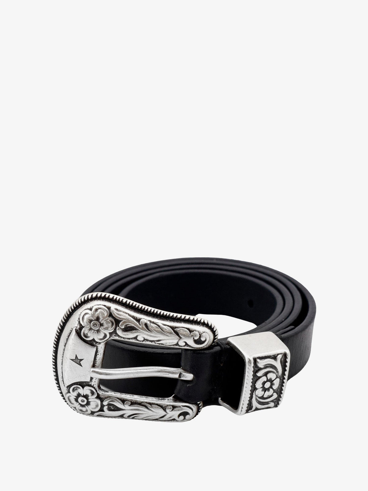 Golden Goose Women's Hip Lace Leather Belt Black, view 3