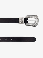 Golden Goose Women's Hip Lace Leather Belt Black, view 2