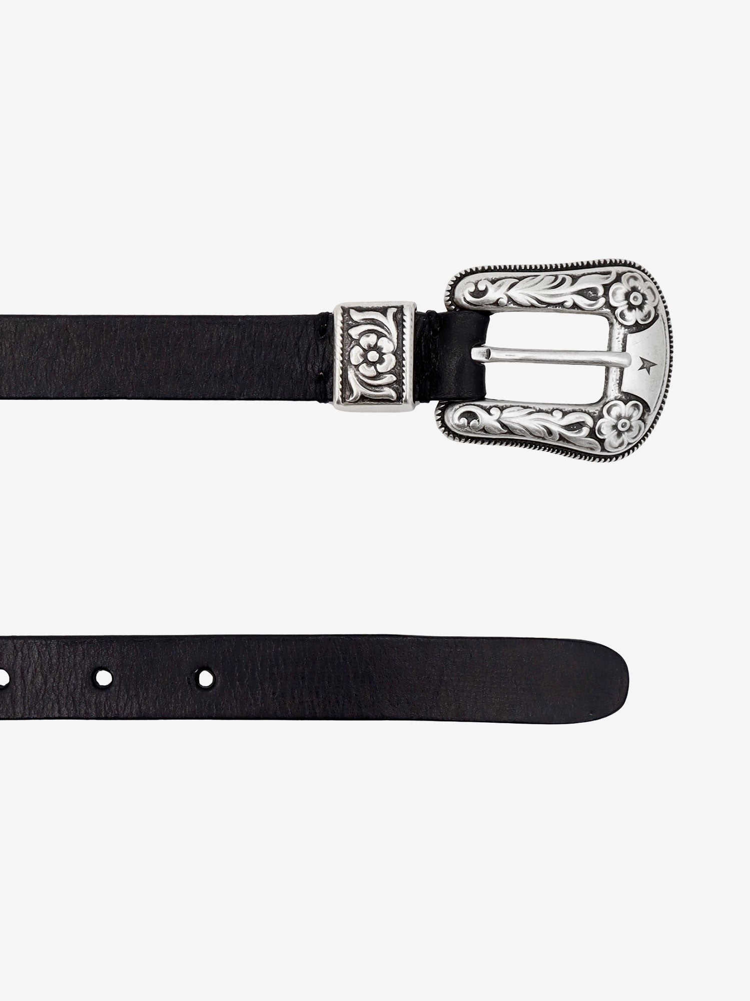 Golden Goose Women's Hip Lace Leather Belt Black