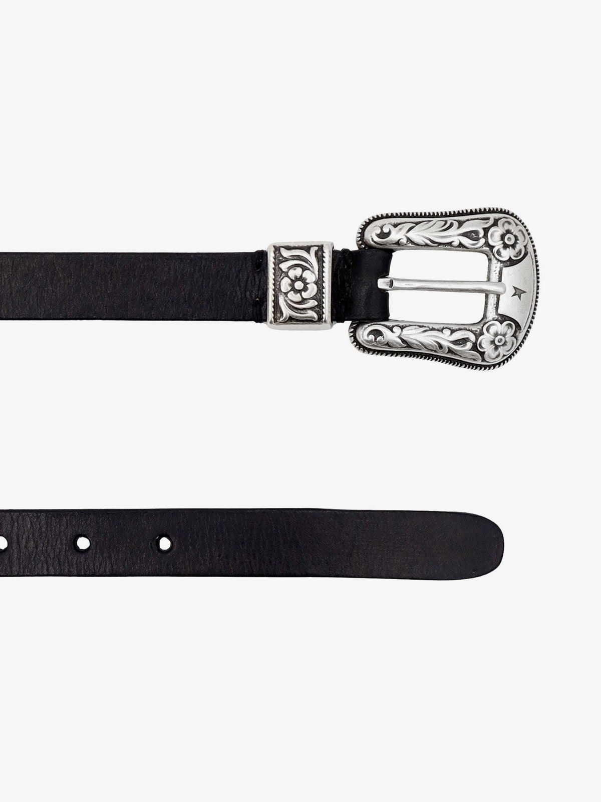Golden Goose Women's Hip Lace Leather Belt Black, view 2
