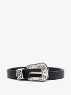 Golden Goose Women's Hip Lace Leather Belt Black