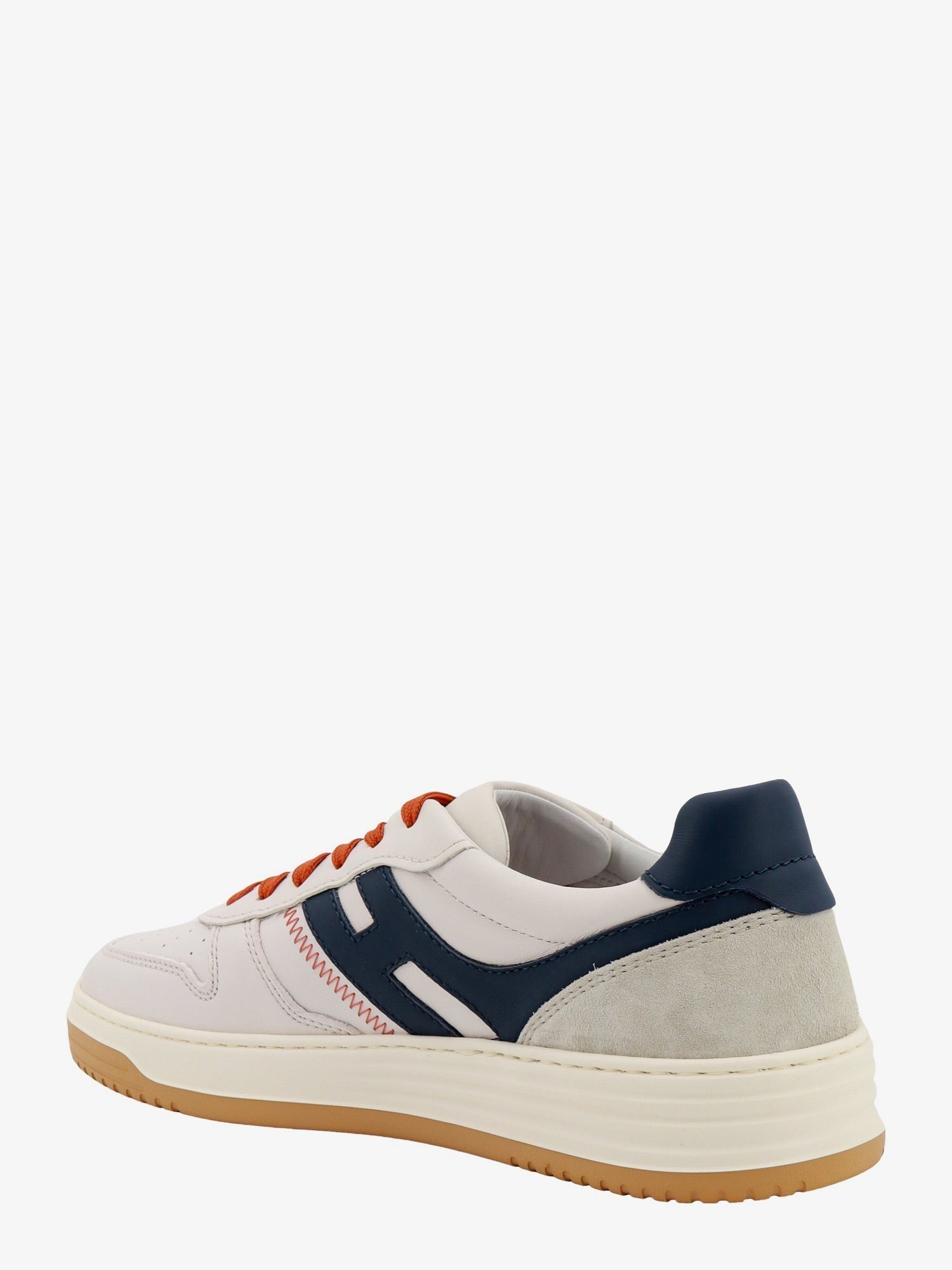 Hogan - Hogan H630 Leather Sneakers With Contrasting Monogram - Men’s Shoes