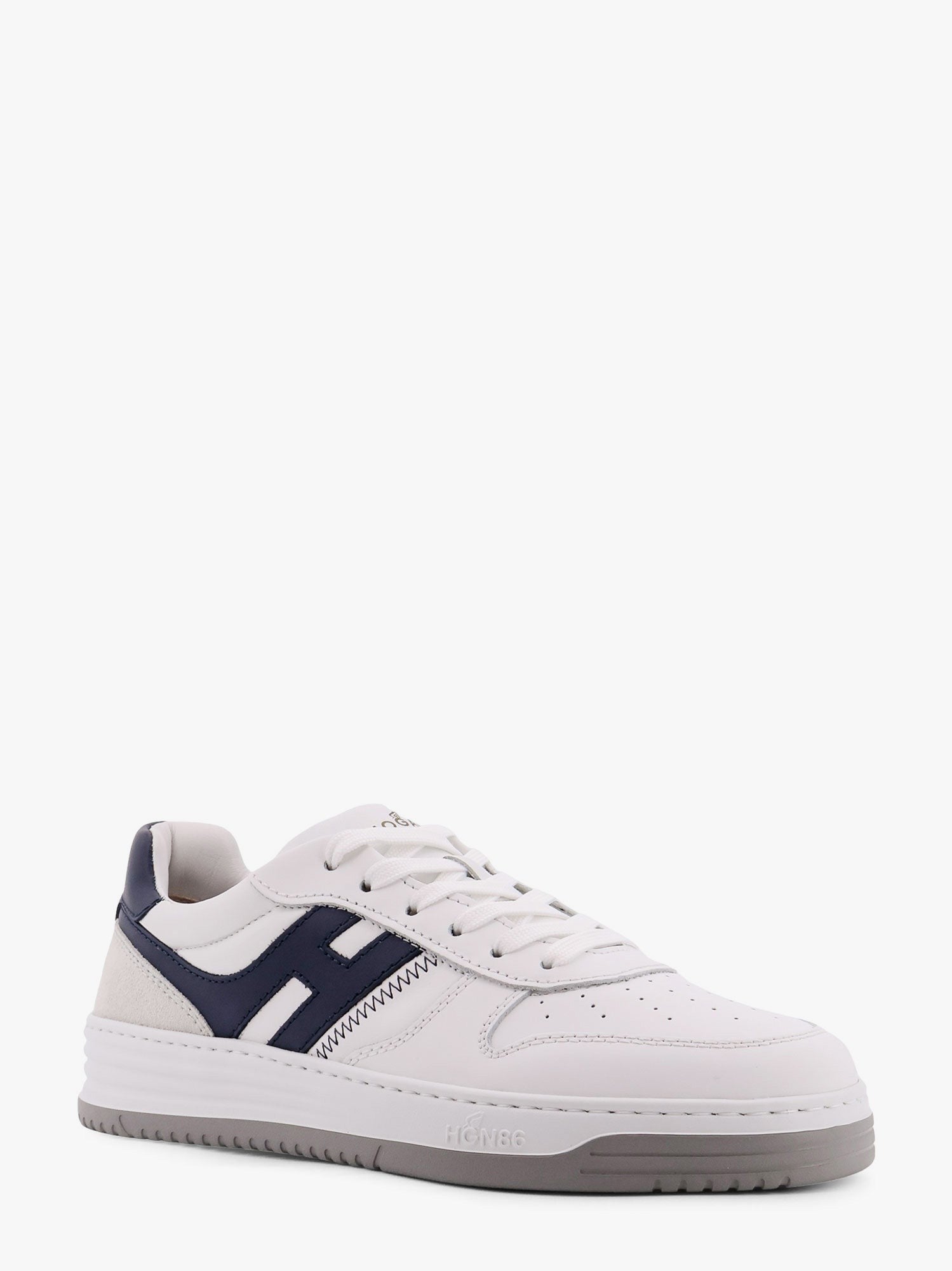 Hogan - Hogan H630 Leather Sneakers With Contrasting Monogram - Men’s Shoes
