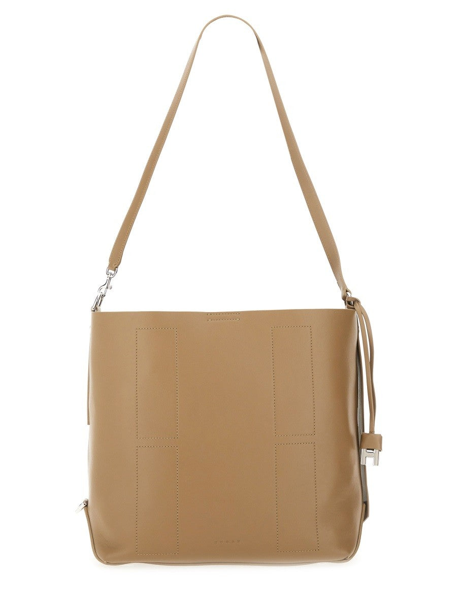 Hogan Women's Hobo Bag Hocket Medium Beige Hogan