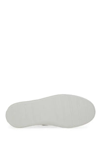 Hogan men’s sneaker h691 white with white rubber sole featuring a subtle textured grip pattern