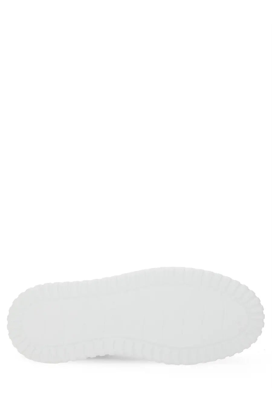 White rubber sole with textured raised edge on hogan men’s sneaker stripes black