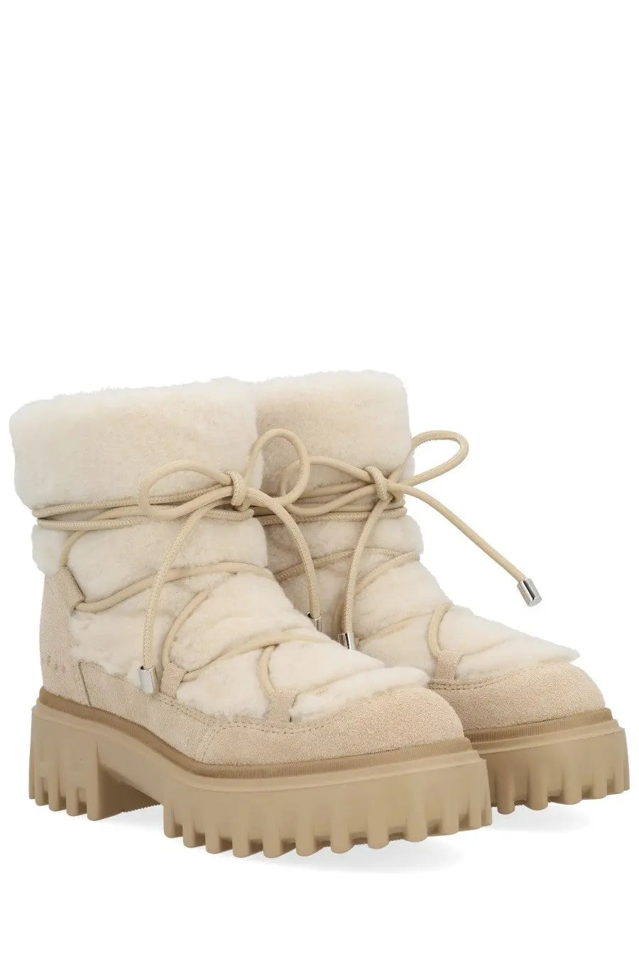 Hogan Women's Boot Ankle H700 Beige, view 2