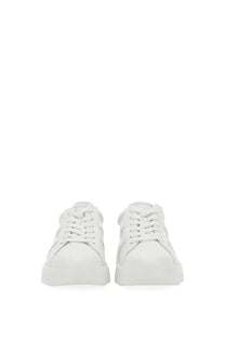 Hogan women’s sneaker rebel multicolor white leather low-top with clean minimalist design and chunky soles
