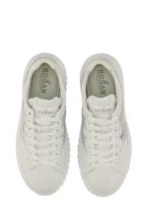 Hogan women’s stripe sneaker white with sleek minimalist design and textured rubber soles for casual wear