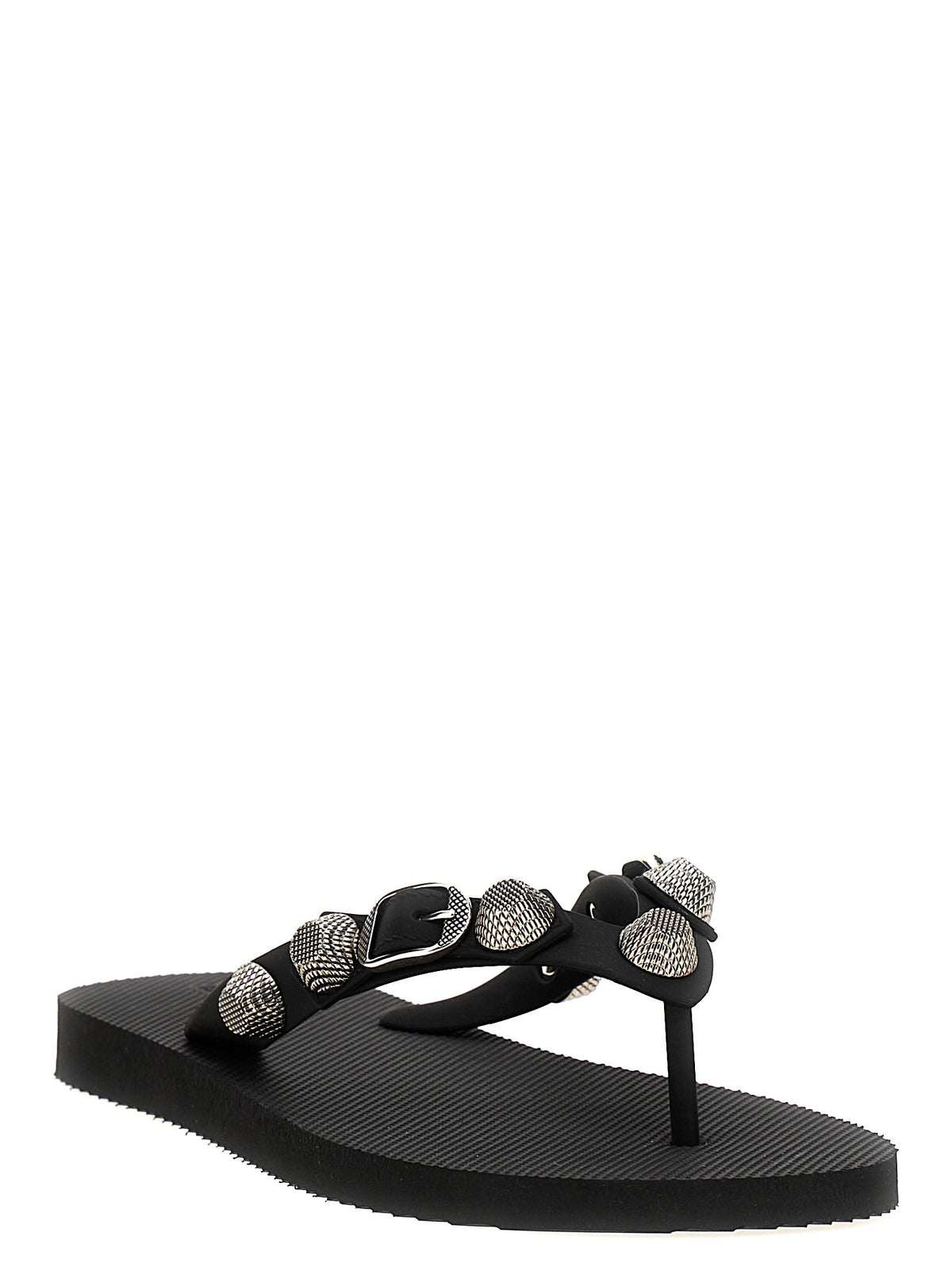 Balenciaga Holiday Capsule Cagole Thong Sandals Black