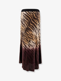 Pinko Women's Hollie Viscose Skirt Gold