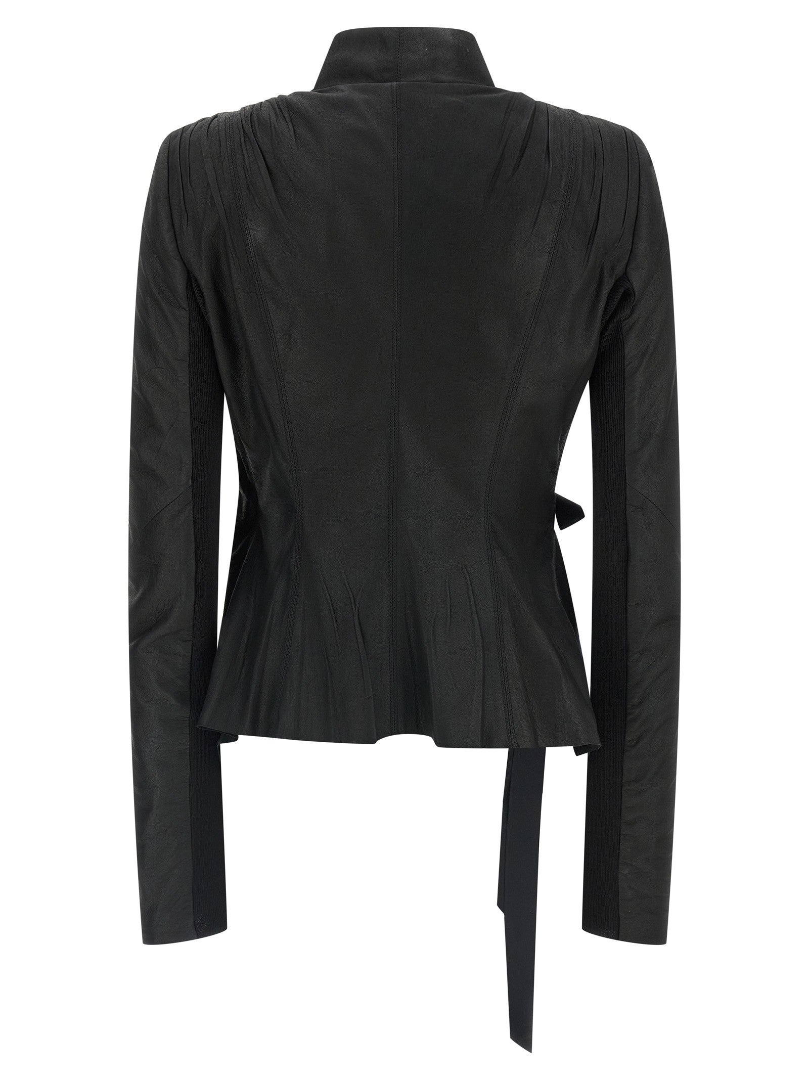 Rick Owens Hollywood Leather Jacket Black