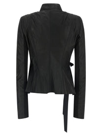 Rick Owens Hollywood Leather Jacket Black