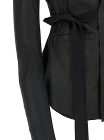 Rick Owens Hollywood Leather Jacket Black