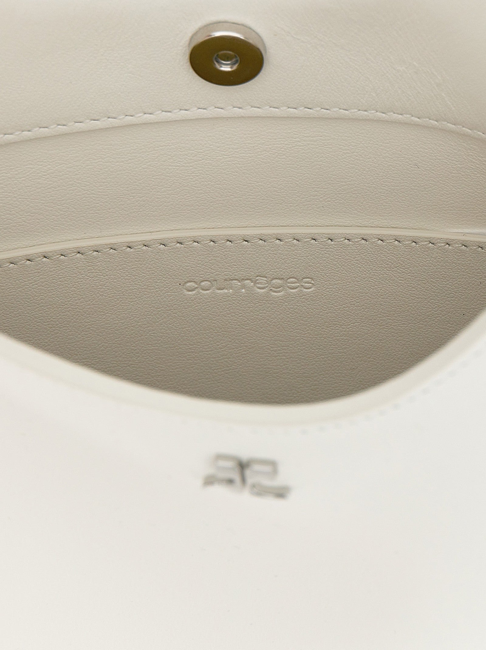 courrèges Holy Handbag White