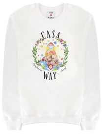 Casablanca Men's Home Way Sweatshirt White