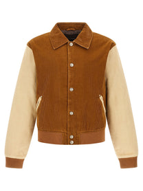 Wales Bonner Homecoming Bomber Jacket Brown