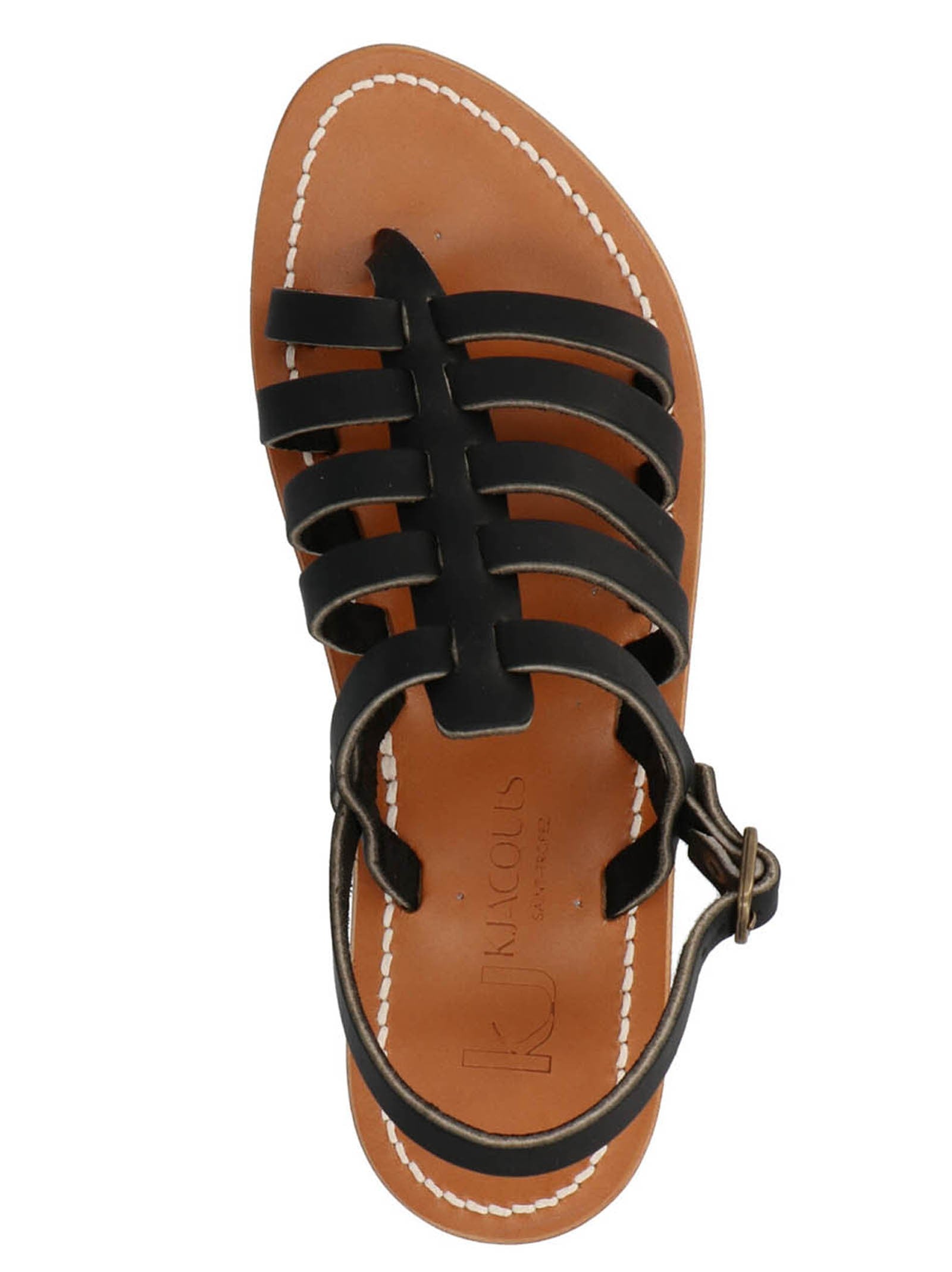 K.Jacques Saint Tropez Homere Sandals Black
