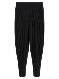 Homme Plissé Issey Miyake Black Color Pleats Pants Black