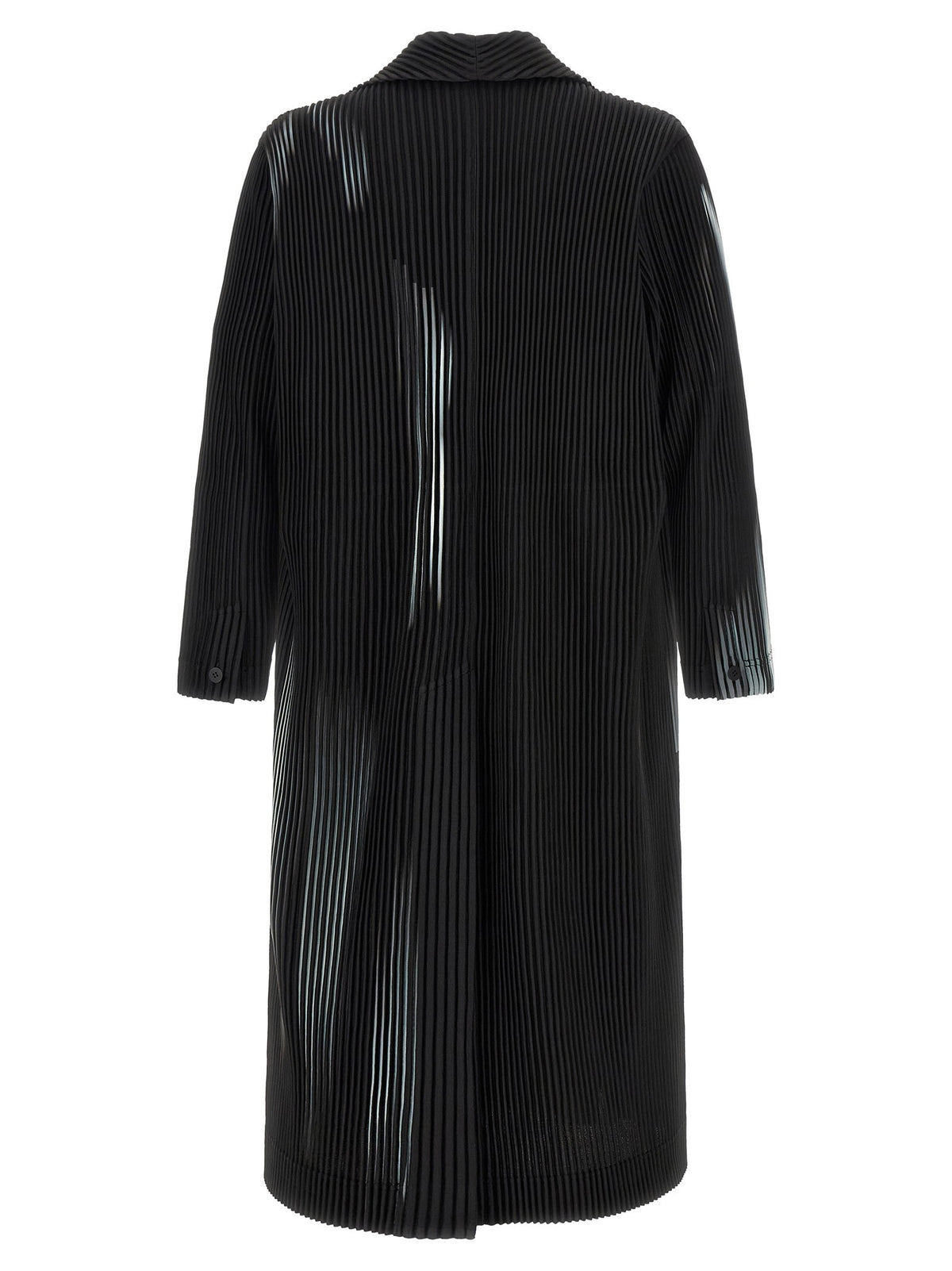 Homme Plissé Issey Miyake Black in the Shadow Coat Black, view 2