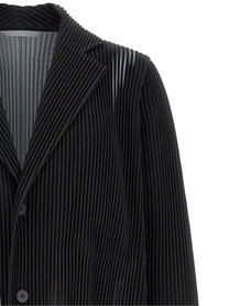 Homme Plissé Issey Miyake Black in the Shadow Coat Black, view 3