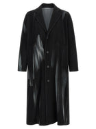 Homme Plissé Issey Miyake Black in the Shadow Coat Black