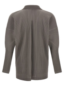 Homme Plissé Issey Miyake Grey Monthly Colors: October Shirt Grey, view 2