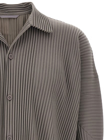 Homme Plissé Issey Miyake Grey Monthly Colors: October Shirt Grey, view 3