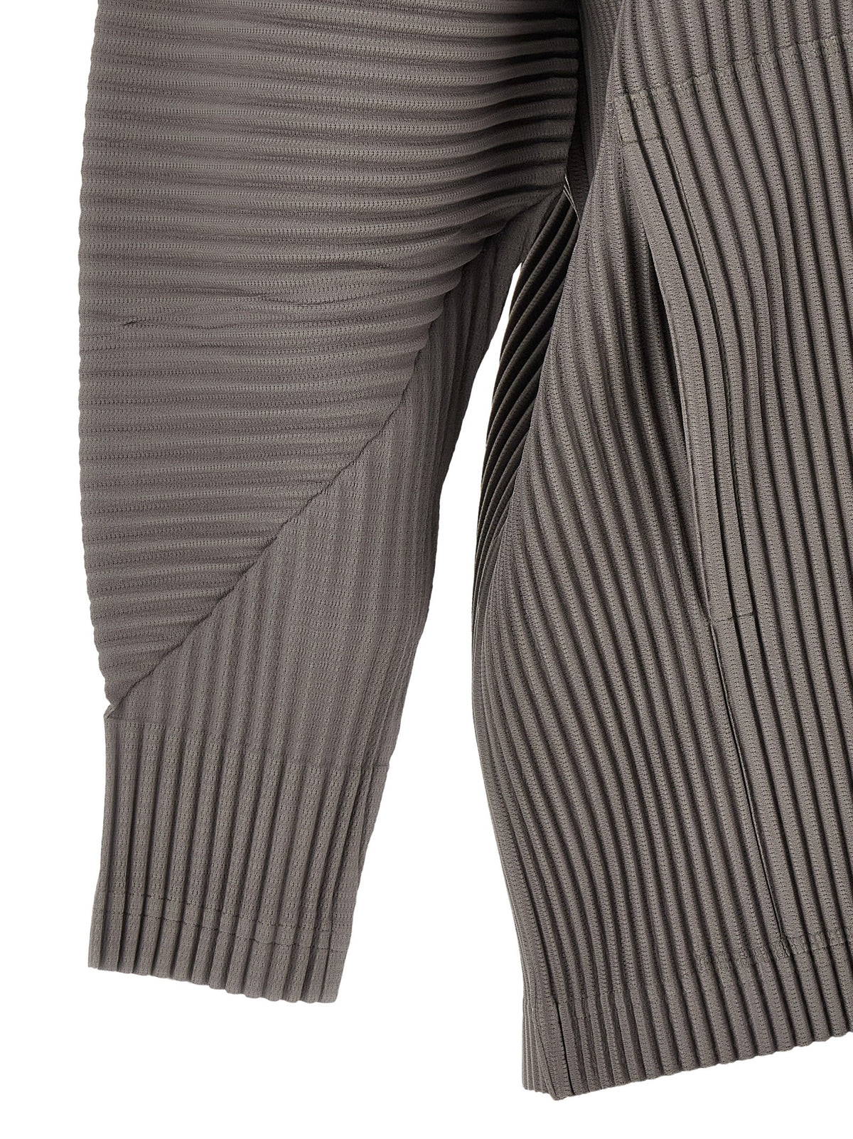 Homme Plissé Issey Miyake Grey Monthlycolors:october Hoodie Grey, view 4