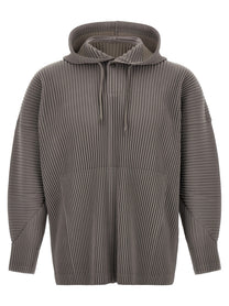 Homme Plissé Issey Miyake Grey Monthlycolors:october Hoodie Grey