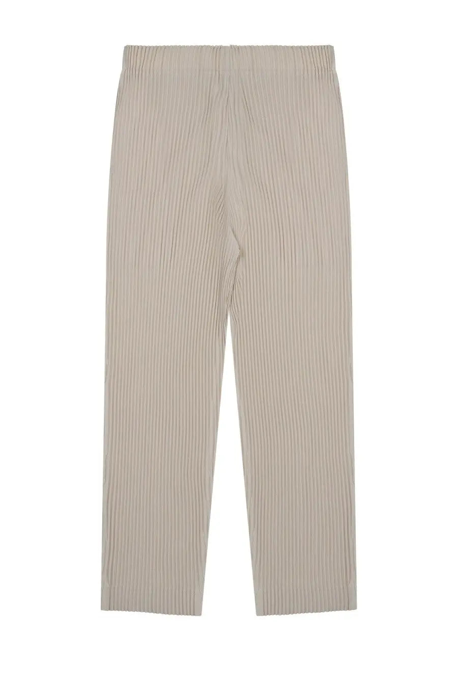 Beige homme plisse issey miyake men’s pantalone plissettato with high-waisted pleated straight-leg trousers
