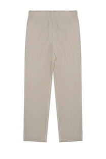 Beige homme plisse issey miyake men’s pantalone plissettato with high-waisted pleated straight-leg trousers