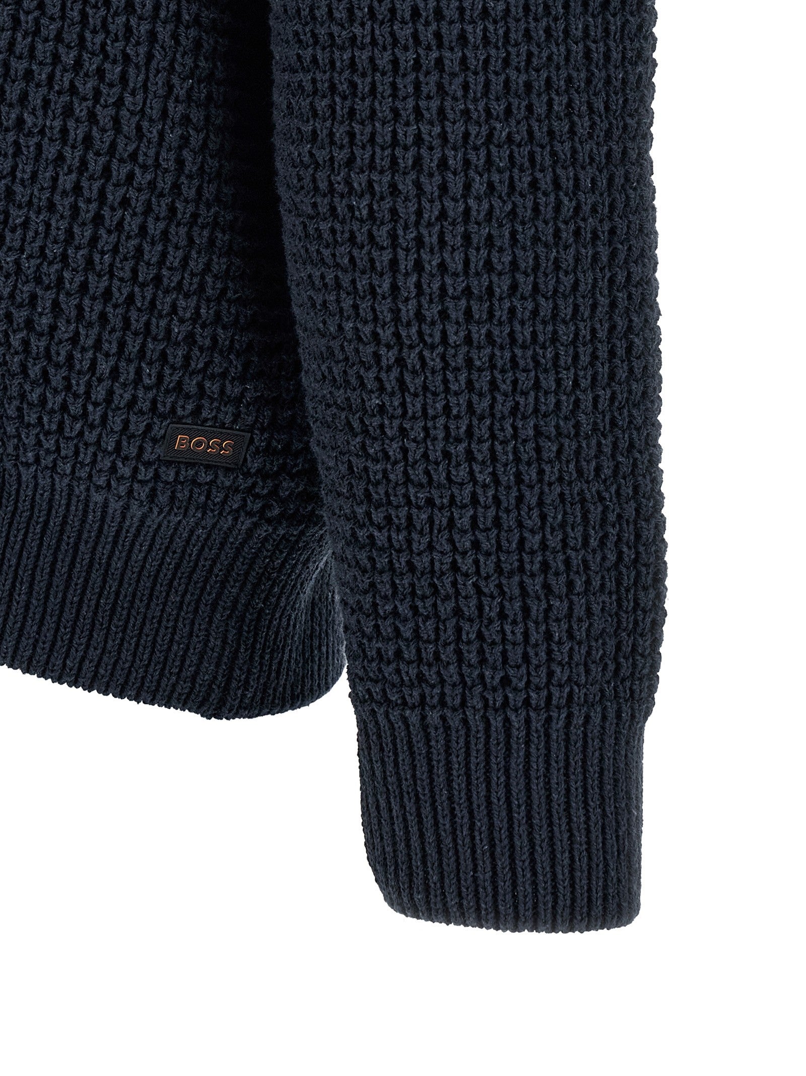 HUGO BOSS Honeycomb Cardigan Blue