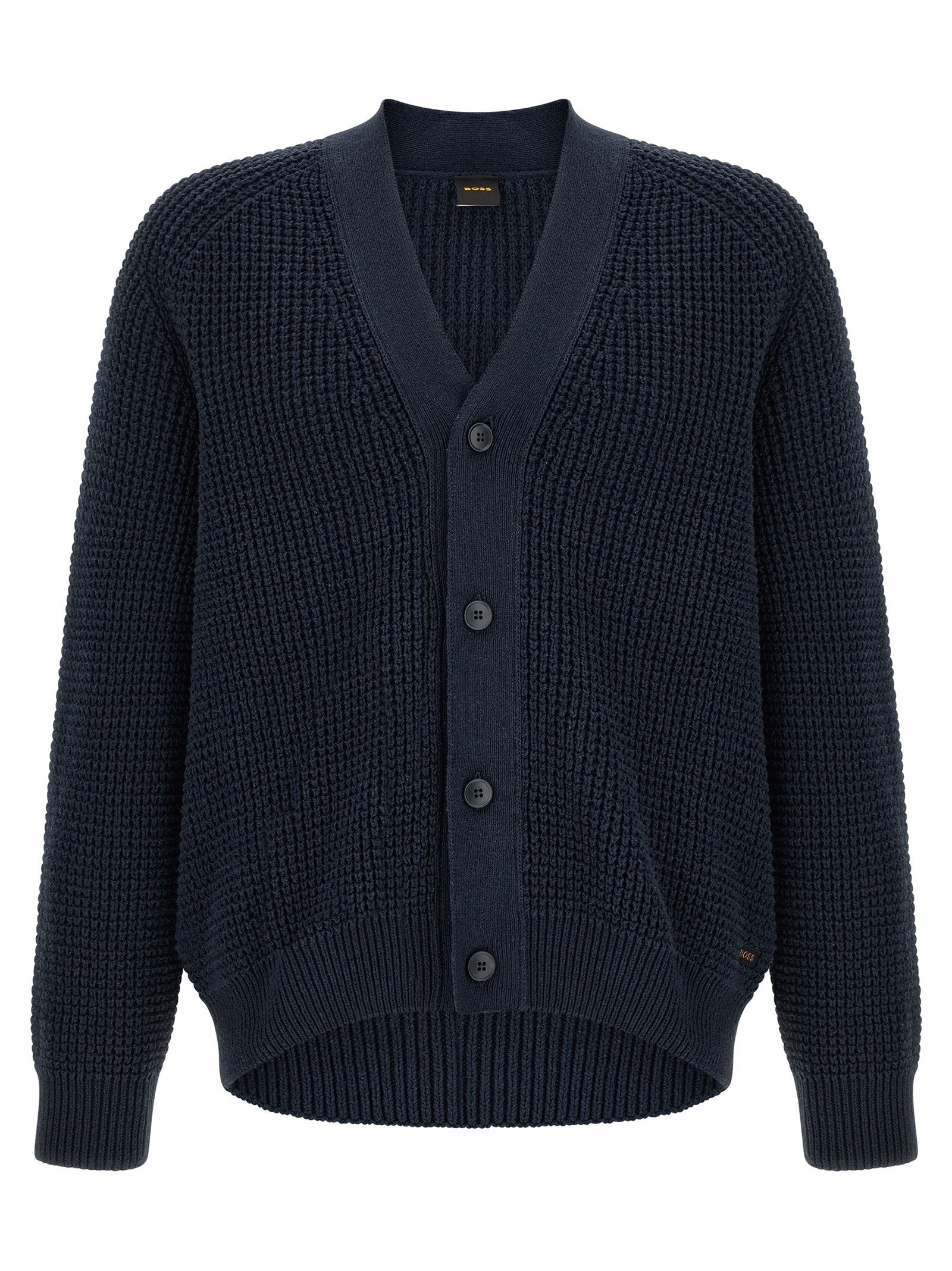 HUGO BOSS Honeycomb Cardigan Blue