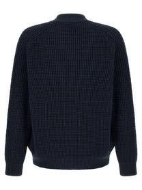 HUGO BOSS Honeycomb Cardigan Blue