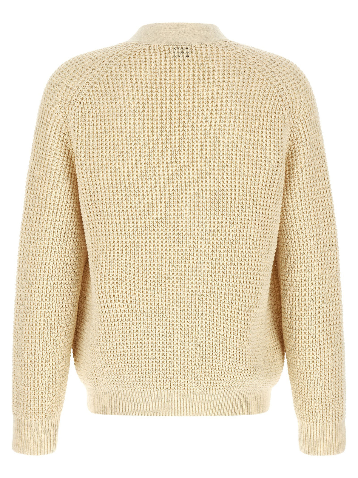 HUGO BOSS Honeycomb Cardigan Beige