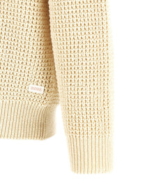 HUGO BOSS Honeycomb Cardigan Beige