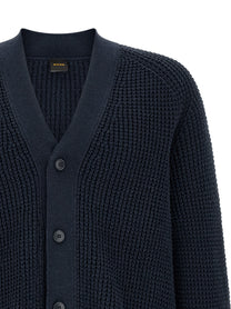 HUGO BOSS Honeycomb Cardigan Blue