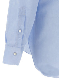 Barba Honeycomb Shirt Blue