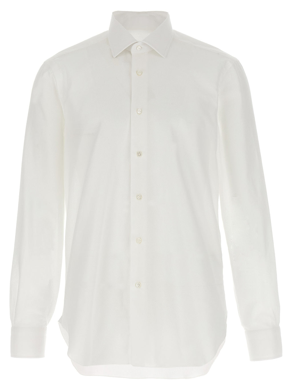Barba Honeycomb Shirt White