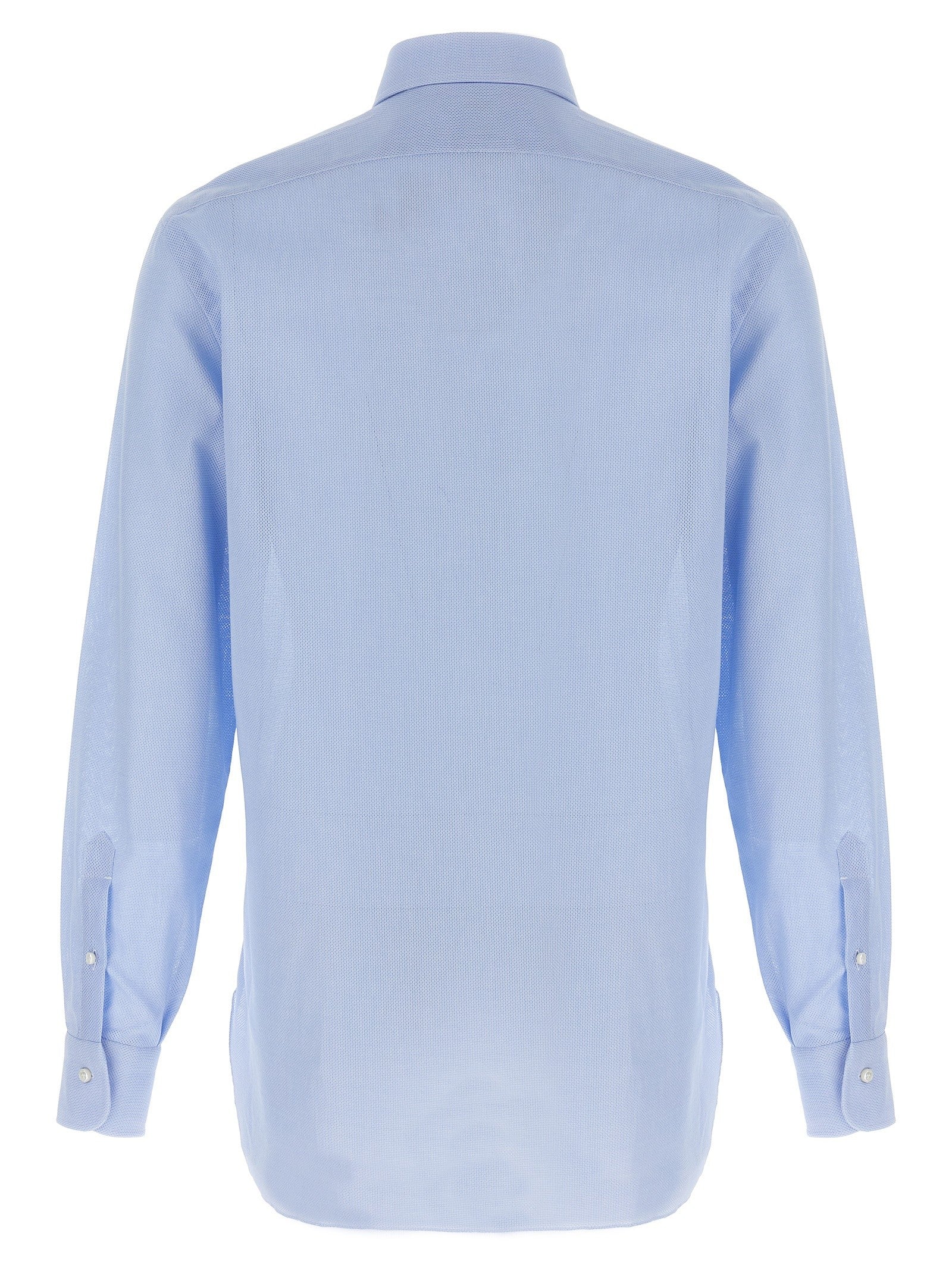 Barba Honeycomb Shirt Blue